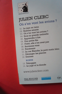 Julien Clerc - Ou s´en vont les Avions Songbook Notenbuch Piano Vocal Guitar PVG