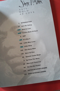 Jimi Hendrix - Axis As Bold As Love (alte Ausgabe) Songbook Notenbuch für Bands (Transcribed Scores)