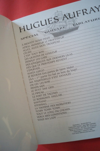 Hugues Aufray - Special Guitare Tablatures Songbook Notenbuch Vocal Guitar