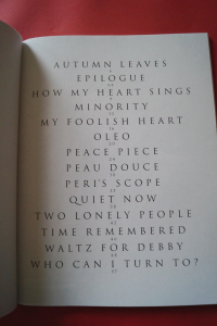 Bill Evans - Jazz Piano Songbook Notenbuch Piano