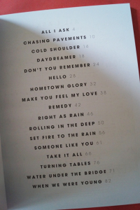 Adele - 17 Hit Songs (Best of) Songbook Notenbuch Easy Piano Vocal