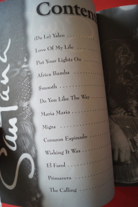 Santana - Supernatural Songbook Notenbuch Piano Vocal Guitar PVG