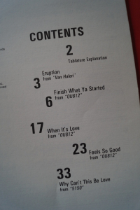 Van Halen - 5 of the Best Volume 1 Songbook Notenbuch Vocal Guitar