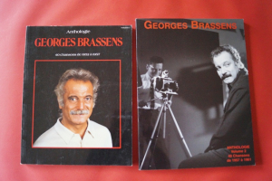 Georges Brassens - Anthologie Vol. 1 & 2 Songbooks Notenbücher Piano Vocal