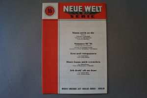 Neue Welt Serie Heft 16 Notenheft