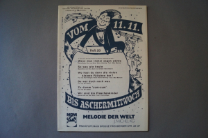 Vom 11.11. bis Aschermittwoch Heft 28 Notenheft