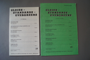 Oldies Standards Evergreens Heft 19 plus Beiheft C-Stimme Notenheft