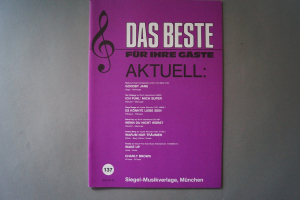 Das Beste für Ihre Gäste Heft 137 Notenheft