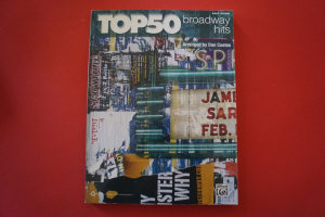 Top 50 Broadway Hits Songbook Notenbuch Easy Piano Vocal