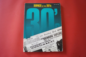The Decade Series: Songs of the 30Songbook Notenbuch Piano Vocal Guitar PVG