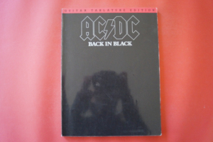 ACDC - Back in Black Songbook Notenbuch Vocal Guitar