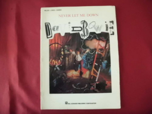 David Bowie - Never let me down Songbook Notenbuch Piano Vocal Guitar PVG
