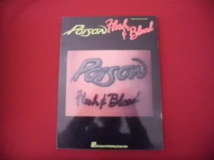 Poison - Flesh & Blood Songbook Notenbuch Piano Vocal Guitar PVG