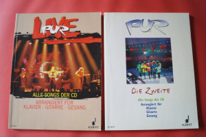 Pur - Live & Live die Zweite Songbooks Notenbücher Piano Vocal Guitar PVG
