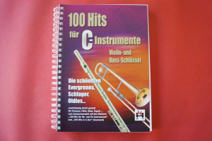 100 Hits für C-Instrumente Songbook Notenbuch für diverse Instrumente