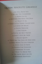 Queen - Absolute Greatest Songbook Notenbuch Piano Vocal Guitar PVG