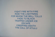 Metallica - Ride the Lightning Songbook Notenbuch Vocal Bass