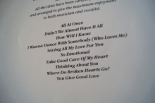 Whitney Houston - The Best of Songbook Notenbuch Piano Vocal