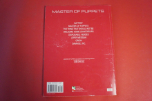 Metallica - Master of Puppets (ältere Ausgabe, mit Poster) Songbook Notenbuch Vocal Guitar