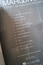 Maroon 5 - It won´t be soon before long Songbook Notenbuch Vocal Guitar
