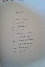 Fiona Apple - Tidal Songbook Notenbuch Piano Vocal Guitar PVG