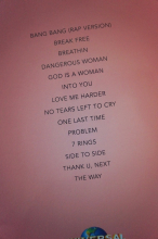 Ariana Grande - For Easy Piano Songbook Notenbuch Easy Piano Vocal