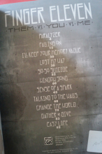 Finger Eleven - Them vs You vs Me Songbook Notenbuch Vocal Guitar
