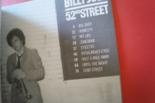Billy Joel - 52nd Street Songbook Notenbuch Piano Vocal Guitar PVG