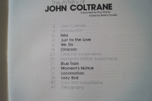 John Coltrane - The Artistry of Songbook Notenbuch Saxophone