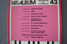 Pop E-Orgel Hit-Album Heft 43 Notenheft