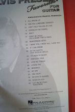 Elvis - Favorites for Guitar Songbook Notenbuch Vocal Guitar
