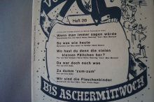 Vom 11.11. bis Aschermittwoch Heft 28 Notenheft