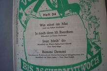 Vom 11.11. bis Aschermittwoch Heft 34 Notenheft