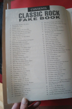 Classic Rock Fakebook Songbook Notenbuch C-Instruments