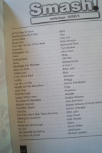 Smash Winter 2001 Songbook Notenbuch Piano Vocal Guitar PVG