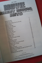 Movie Sheet Music Hits Songbook Notenbuch Easy Piano Vocal