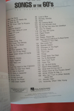 The Decade Series: Songs of the 60s Songbook Notenbuch Piano Vocal Guitar PVG