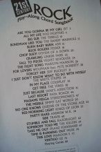 21st Century Rock (Play along, mit 2 CDs) Songbook Vocal Guitar Chords