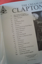 Eric Clapton - The Cream of (neuere Ausgabe) Songbook Notenbuch Vocal Guitar