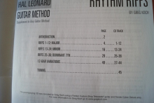 Rhythm Riffs (mit CD) (Hal Leonard Guitar Method) Gitarrenbuch