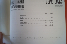 Lead Licks (mit CD) (Hal Leonard Guitar Method) Gitarrenbuch