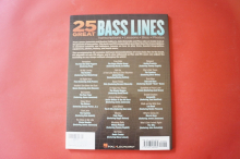 25 Great Bass Lines (mit CD) Bassbuch