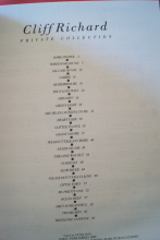 Cliff Richard - Private Collection Songbook Notenbuch Piano Vocal Guitar PVG