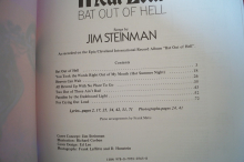 Meat Loaf - Bat out of Hell Songbook Notenbuch Piano Vocal Guitar PVG