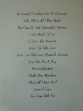 Ricky Martin - Livin la vida loca Songbook Notenbuch Piano Vocal Guitar PVG