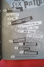 Sex Pistols - Never mind the Bollocks Songbook Notenbuch Vocal Guitar