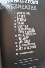 System of a Down - Mezmerize Songbook Notenbuch Vocal Guitar