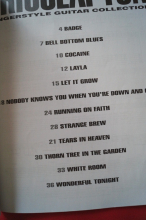 Eric Clapton - Fingerstyle Guitar Collection Songbook Notenbuch Vocal Guitar