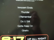 East 17 - Up all Night Songbook Notenbuch Piano Vocal Guitar PVG