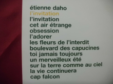 Etienne Daho - L´Invitation Songbook Notenbuch Piano Vocal Guitar PVG